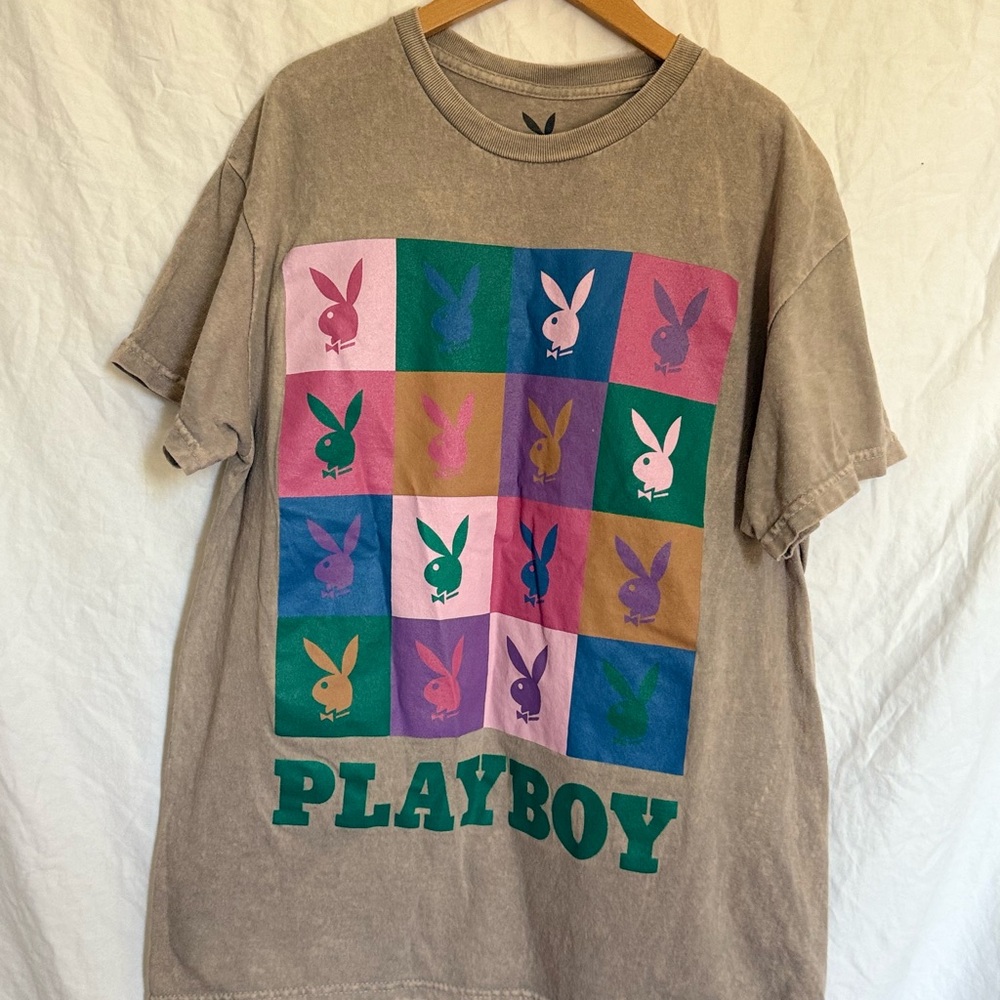 PLAYBOY Multicolor Bunny Graphic Tee
